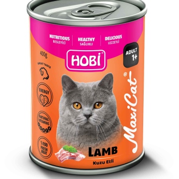 Hobi Maxicat Kuzu Etli Kedi Konserve 400 g
