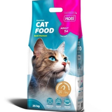 Hobi Tavuklu Yetişkin Kedi Maması 25 kg